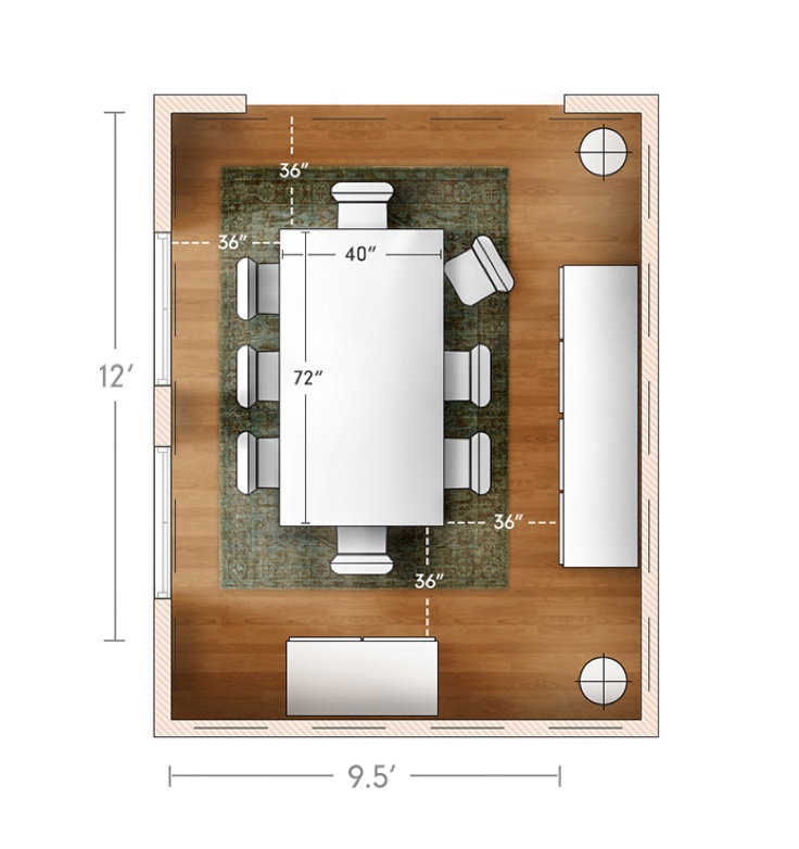 Ideas Advice What Size Dining Table West Elm