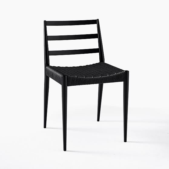 Online Designer Combined Living/Dining Holland Chair, Black, Black Cord