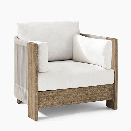 Online Designer Patio Porto Lounge Chair, Driftwood