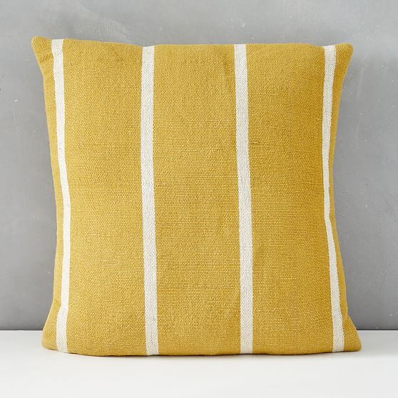 Online Designer Patio Outdoor Simple Stripe Pillow, 20