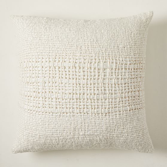 Online Designer Combined Living/Dining Cozy Weave Pillow Cover, 24