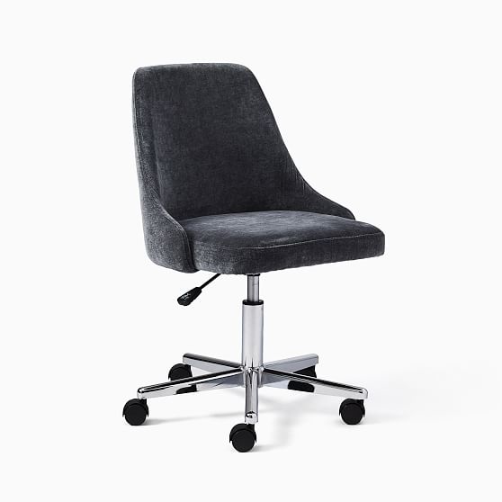 Online Designer Home/Small Office We Branson Collection Modern Chenille Slate Office Chair