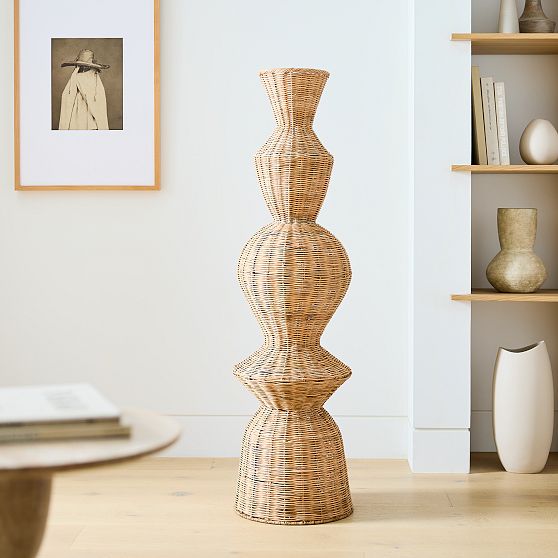 Online Designer Bedroom Stav Woven Wicker Floor Vase, Large