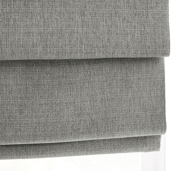 Online Designer Home/Small Office Classic Woven Cordless Roman Shade, Silver Sage, 35