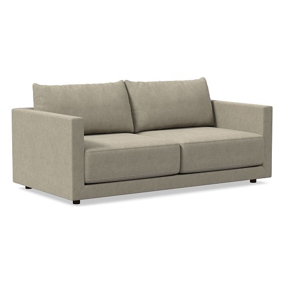 Melbourne 76" Sofa, Distressed Velvet, Dune, CS