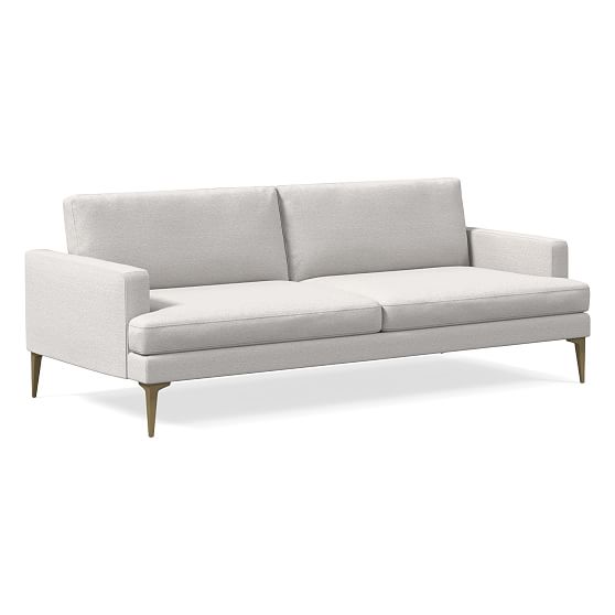 Andes 84" Futon, Chunky Boucle, White, BB