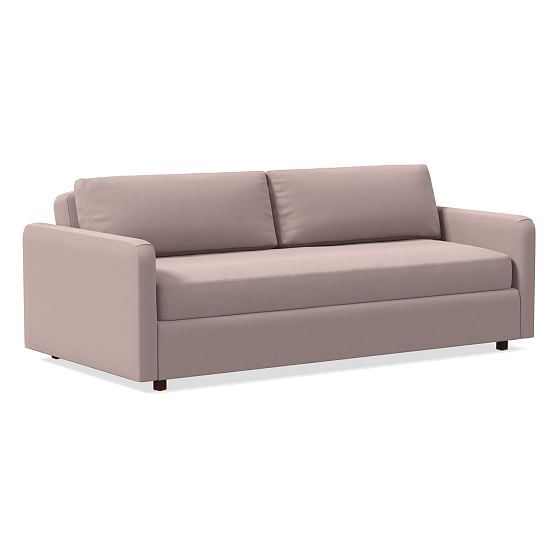 Clara 80" Futon, Performance Velvet, Mauve