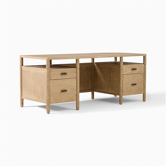 Hargrove 74" Executive Desk, Dune