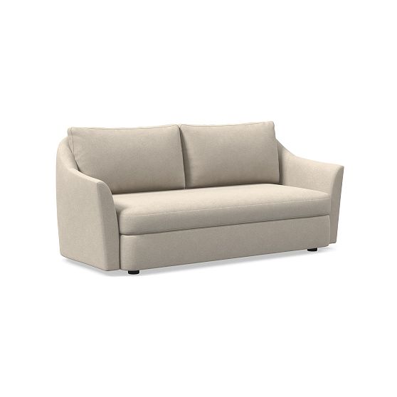 Dallas 76" Sofa Poly Distressed Velvet Sand CS