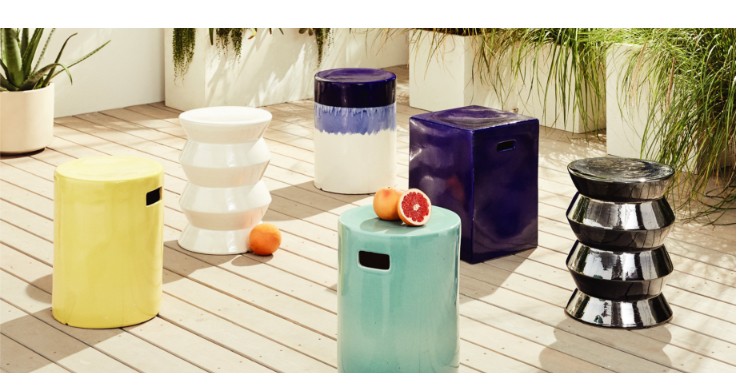 Round Ceramic Outdoor Furniture West Elm