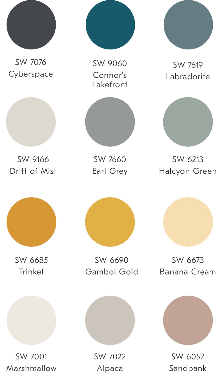 Sherwin Williams Color Chart For Exterior Paint