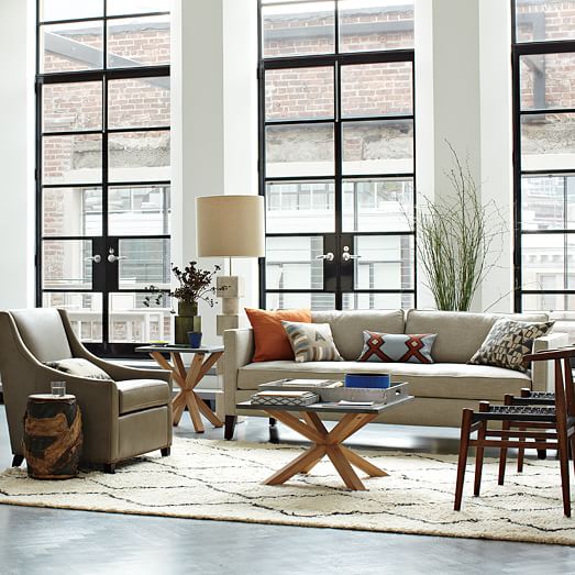 Dunham Box Cushion Sofa (84") west elm
