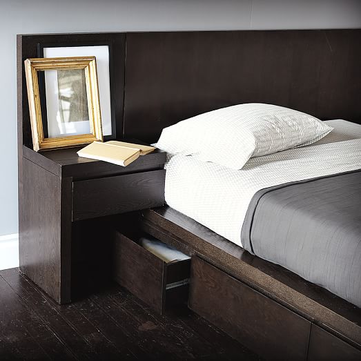 Storage Platform Bed Collection - Chocolate | west elm