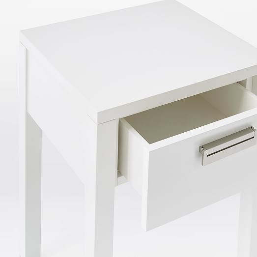 Jones Nightstand White Lacquer west elm