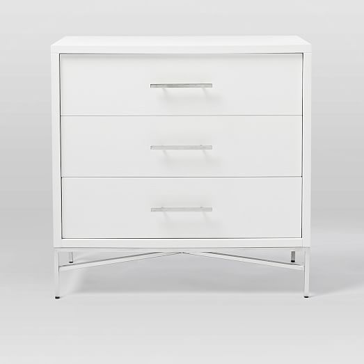 City Storage 3Drawer Dresser White west elm