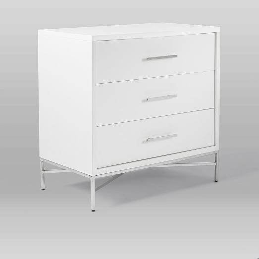 City Storage 3Drawer Dresser White west elm
