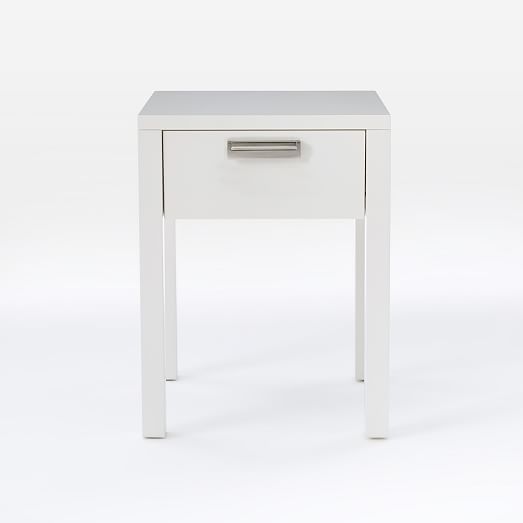 Jones Nightstand White Lacquer west elm