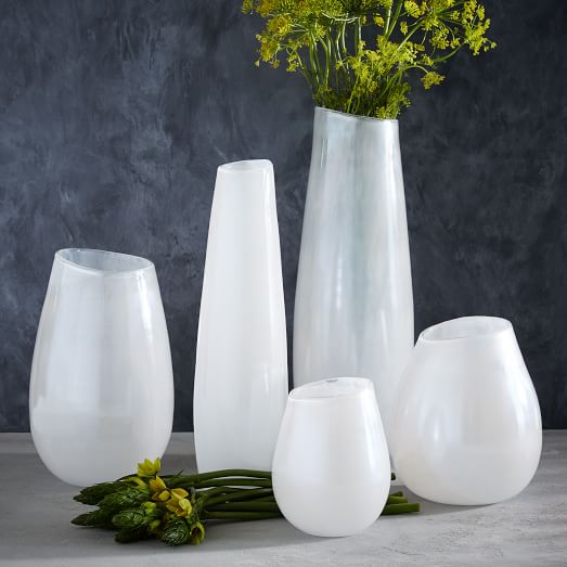 Luster Curve Vases White west elm