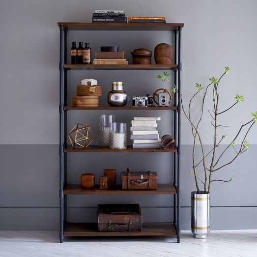 Pipe Bookcase Wide west elm