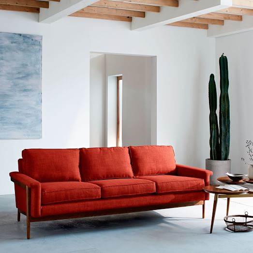 Leon Wood Frame Sofa (82") west elm