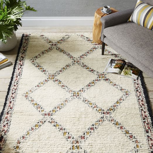 Taza Wool Shag Rug west elm
