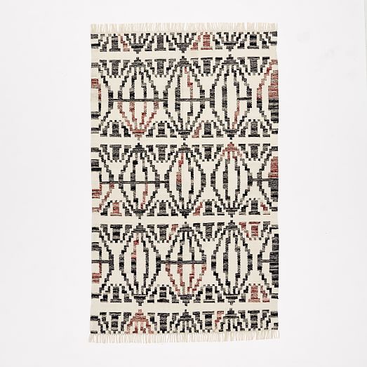 Geometric Steps Kilim Rug west elm