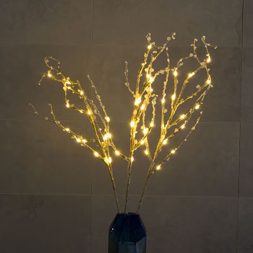 LED LightUp Branches Gold west elm