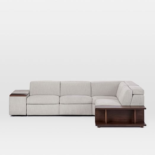 Enzo Reclining 4Seater Sectional (Deluxe Arm) west elm