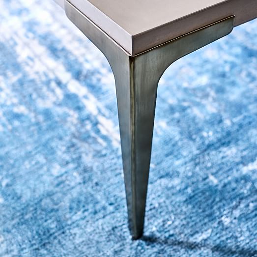 Brass + Concrete Coffee Table west elm