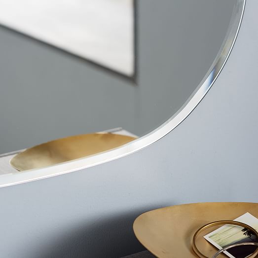 Frameless Rectangle Wall Mirror west elm