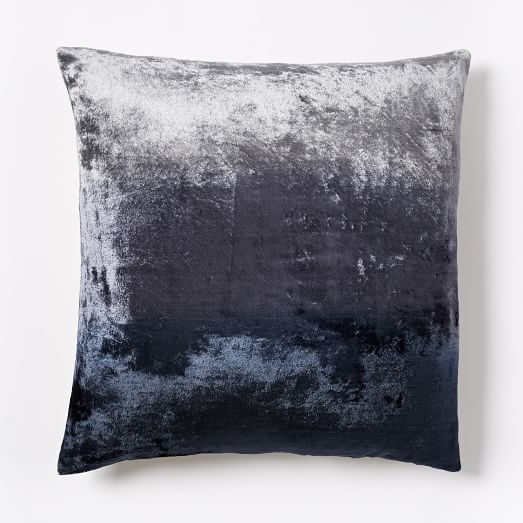 Ombre Velvet Pillow Cover Nightshade west elm