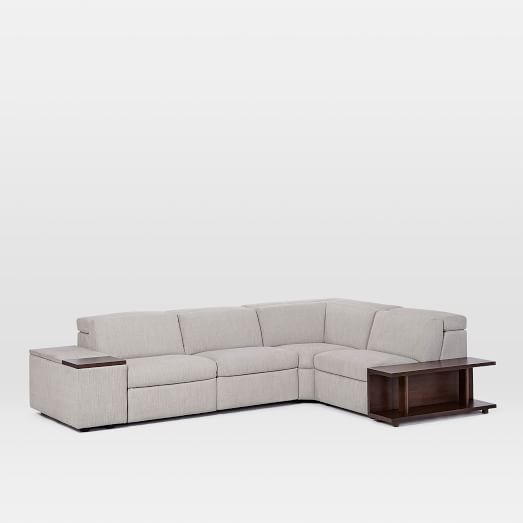 Enzo Reclining 4Seater Sectional (Deluxe Arm) west elm