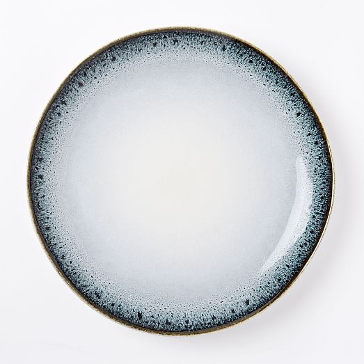Reactive Glaze Dinnerware Set Black/White west elm