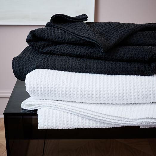 Organic Stitched Blanket west elm