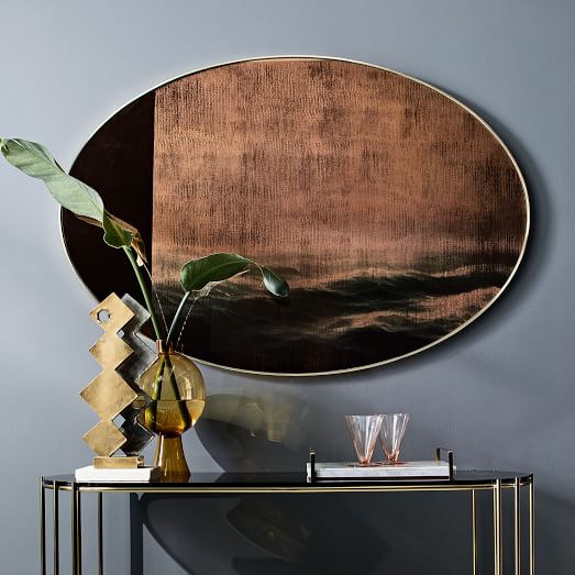Scenery Wall Mirror - Large Oval | west elm