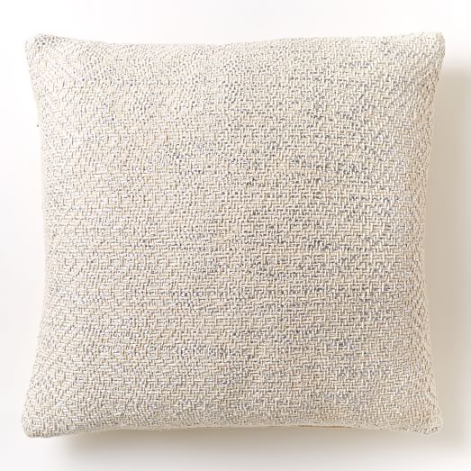 Woven Metallic Pillow Cover west elm