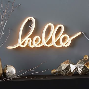 LED Hello word Lighting Object Lighting rk West decor Western