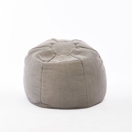 Solid Outdoor Bean Bag Platinum west elm