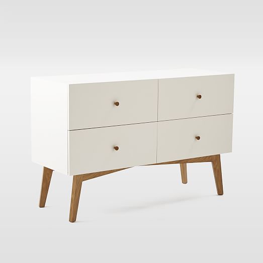 Tall Storage 4Drawer Dresser White west elm