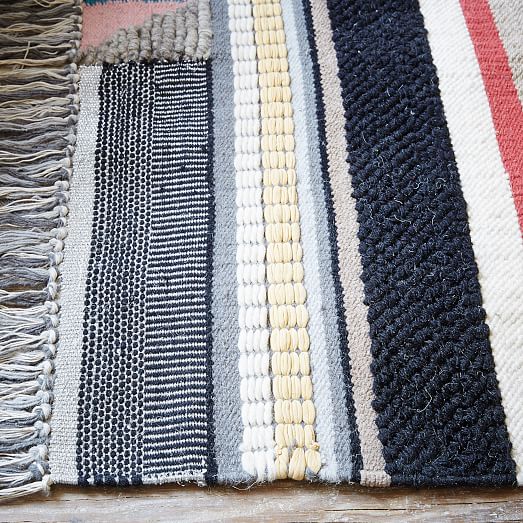 Boho Textured Wool Rug west elm