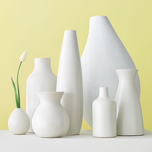 Pure White Ceramic Vases west elm