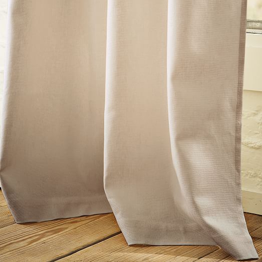 Linen Cotton Curtain Flax west elm