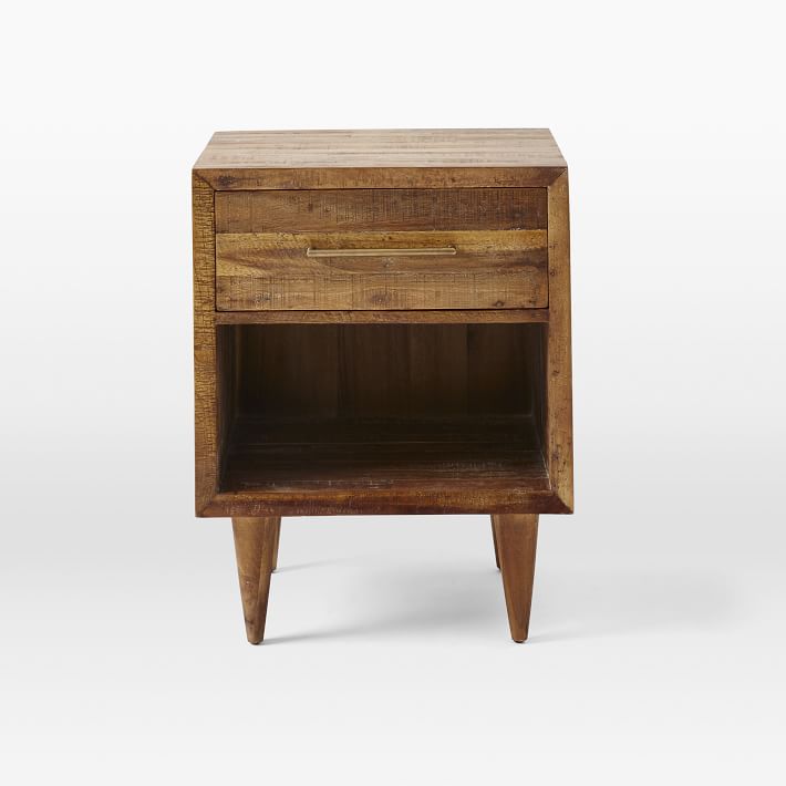 Alexa Reclaimed Wood Nightstand - Honey