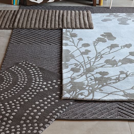 Chevron Knot Wool Rug Terrain west elm