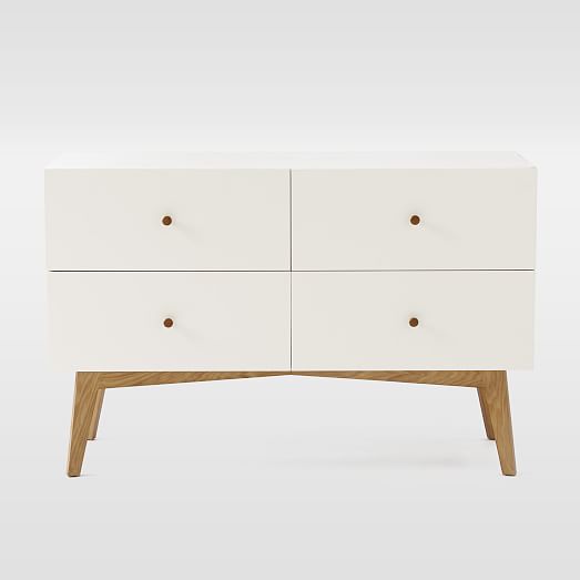Tall Storage 4Drawer Dresser White west elm