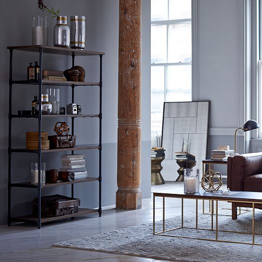 Pipe Bookcase Wide west elm