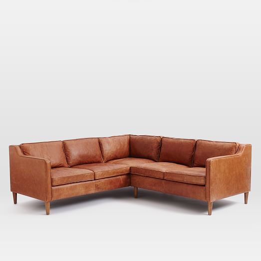 Hamilton 2Piece Leather Sectional west elm