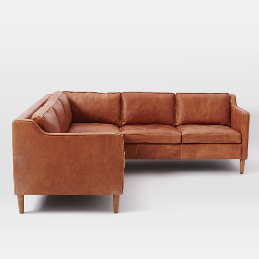 Hamilton 2Piece Leather Sectional west elm