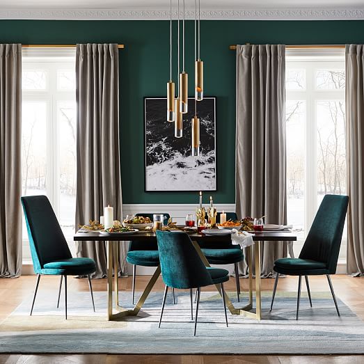 Finley HighBack Velvet Dining Chair west elm
