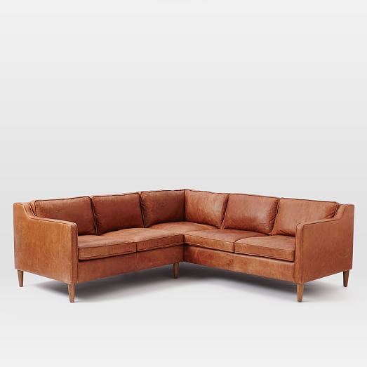 Hamilton 2Piece Leather Sectional west elm